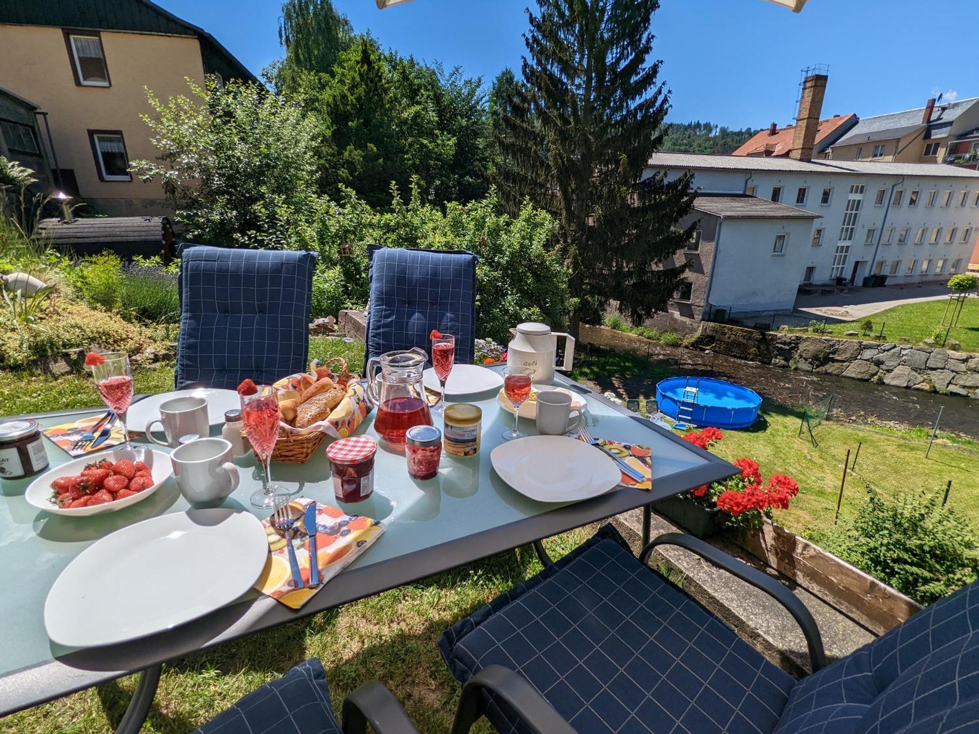 Hw4B - Urlaubsmagie - Zentral Mit Gemeinschaftsgarten, -Pool, -Sauna & Whirlpool Sebnitz Exterior foto