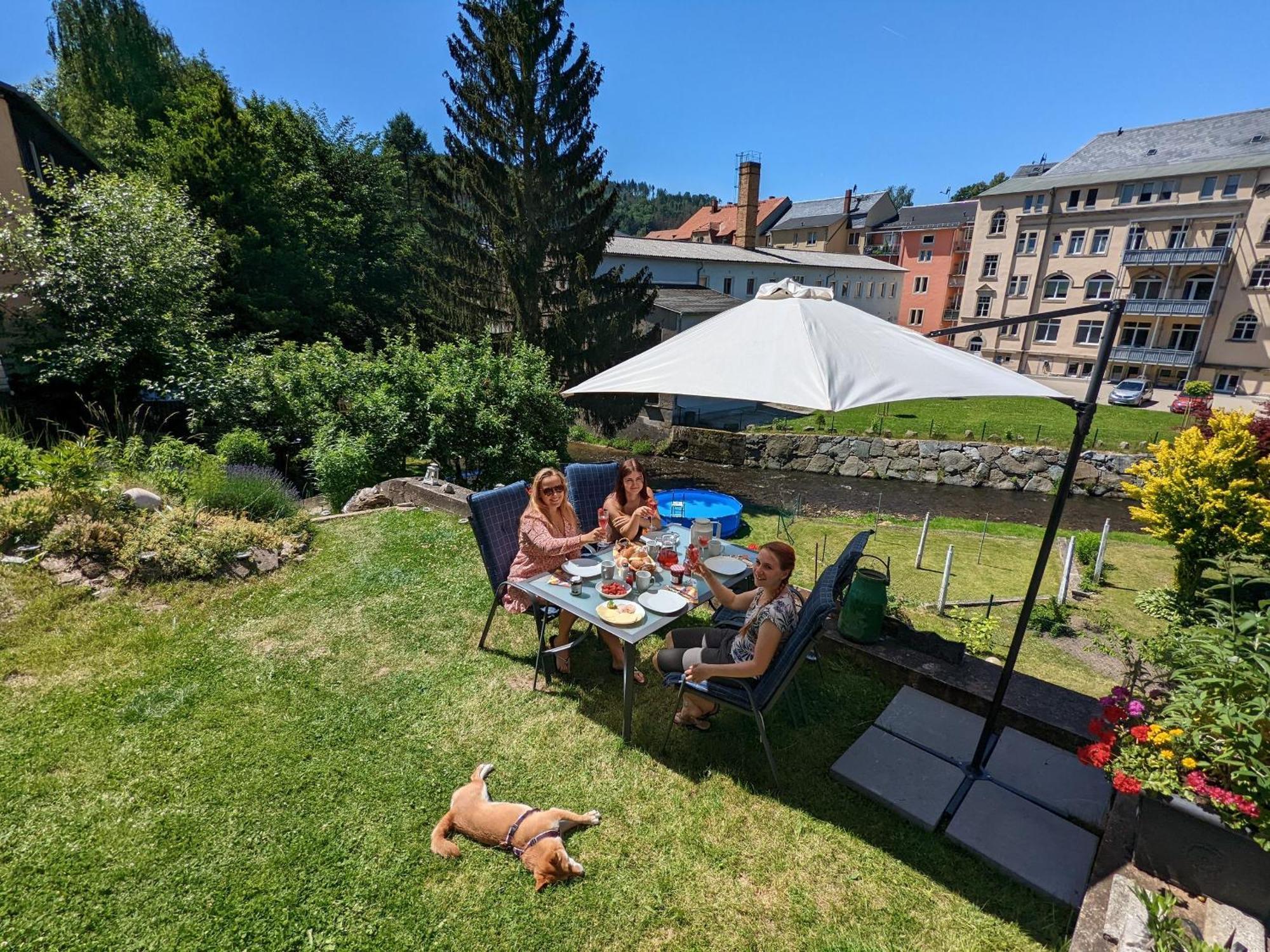 Hw4B - Urlaubsmagie - Zentral Mit Gemeinschaftsgarten, -Pool, -Sauna & Whirlpool Sebnitz Exterior foto